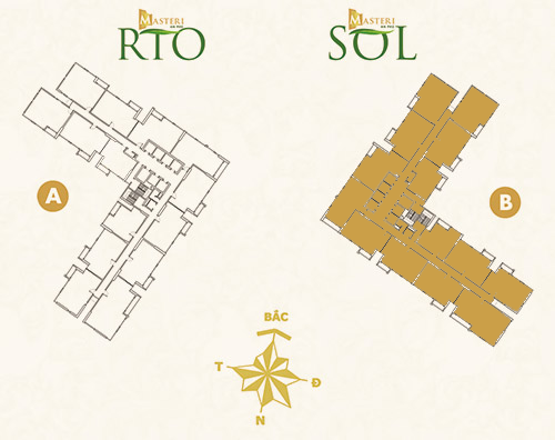 Bản đồ khu căn hộ Masteri An Phú - SOL Tower