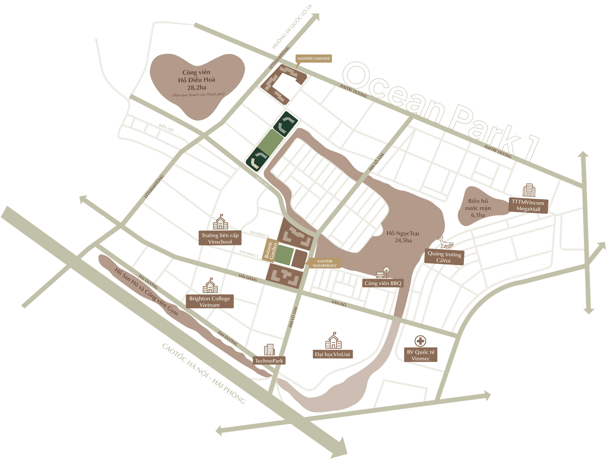 Bản đồ <br>
liên kết vùng