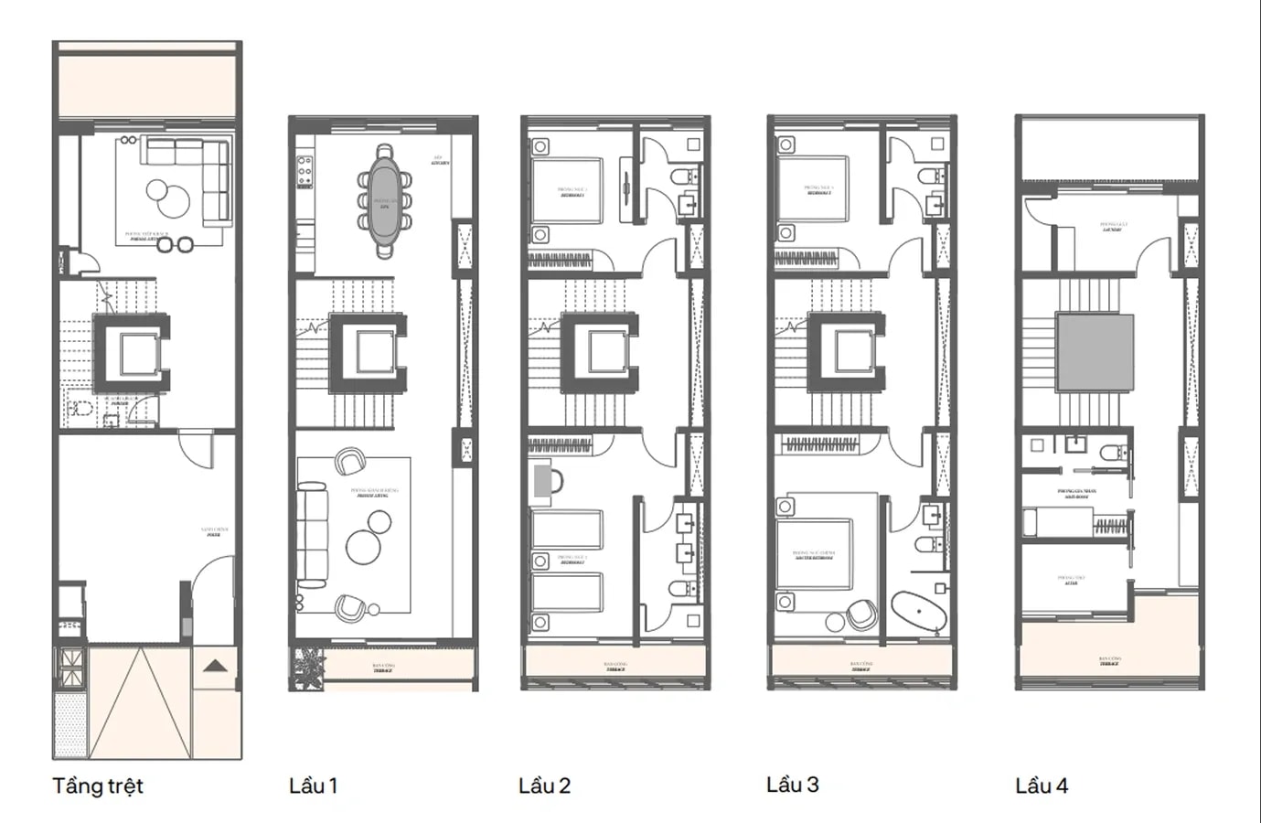 Type 1A floor plan 2