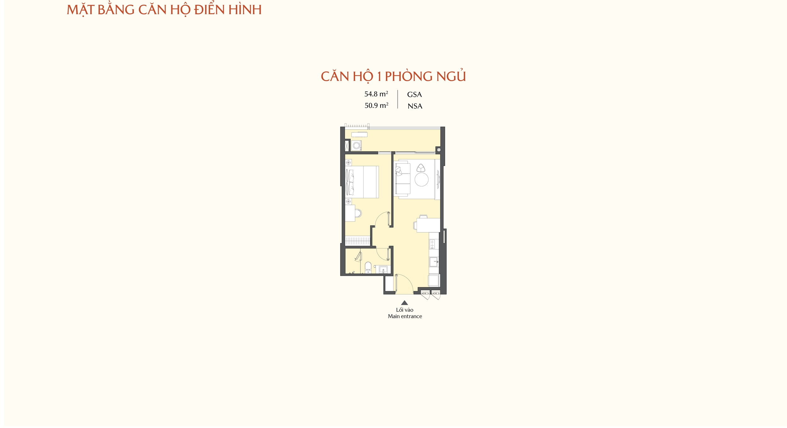 Mặt bằng căn 1