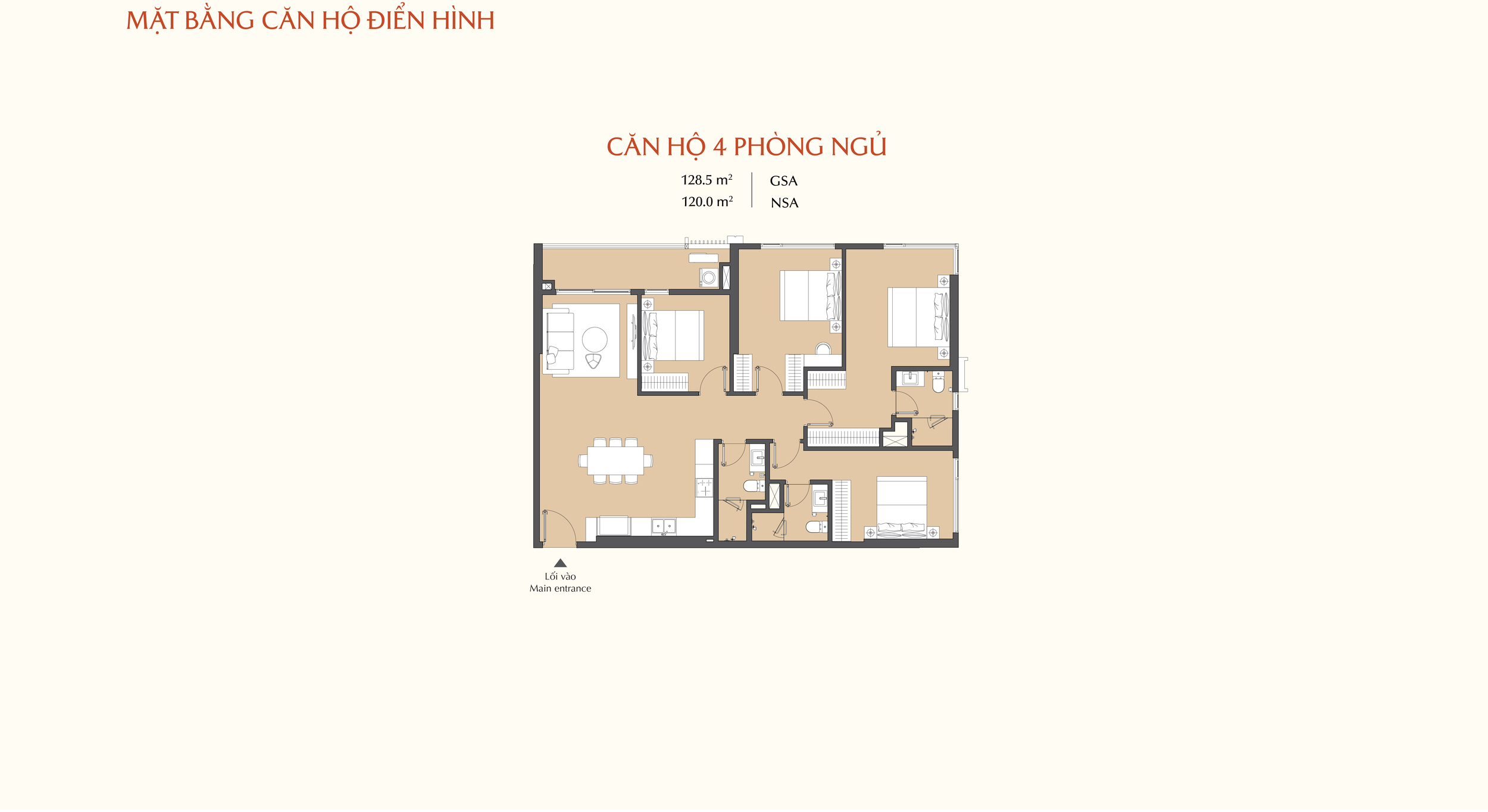 Mặt bằng căn 5