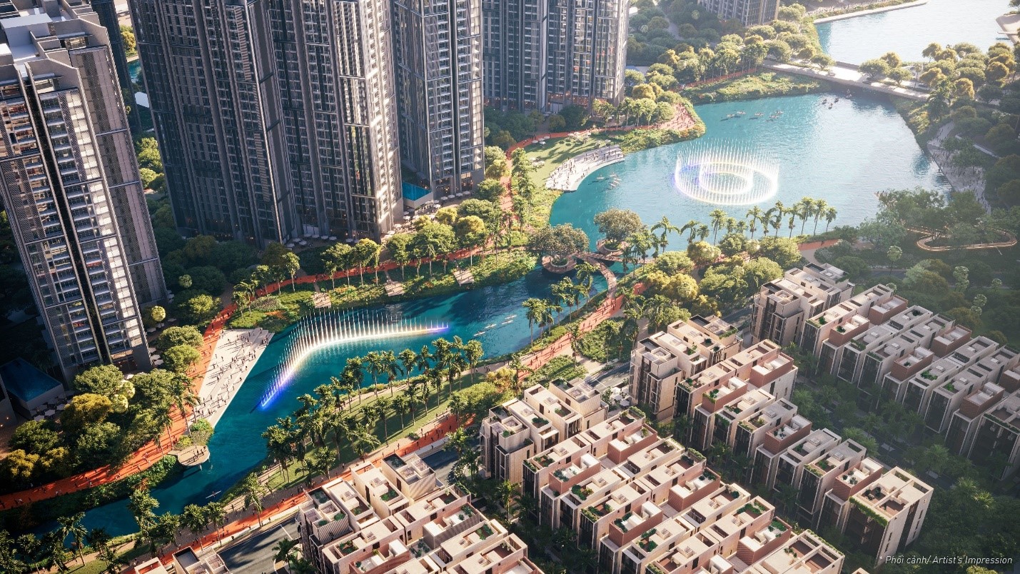 Phối cảnh một phần tiện ích nội khu đẳng cấp tại khu đô thị The Global City.