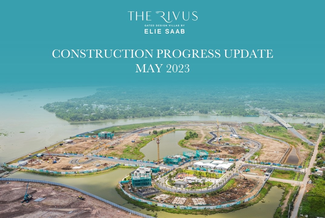 CONSTRUCTION PROGRESS UPDATE – MAY 2023: 100% COMPLETE SHOW VILLA, FIRST INTERNAL PARK AND GLASS COFFEE