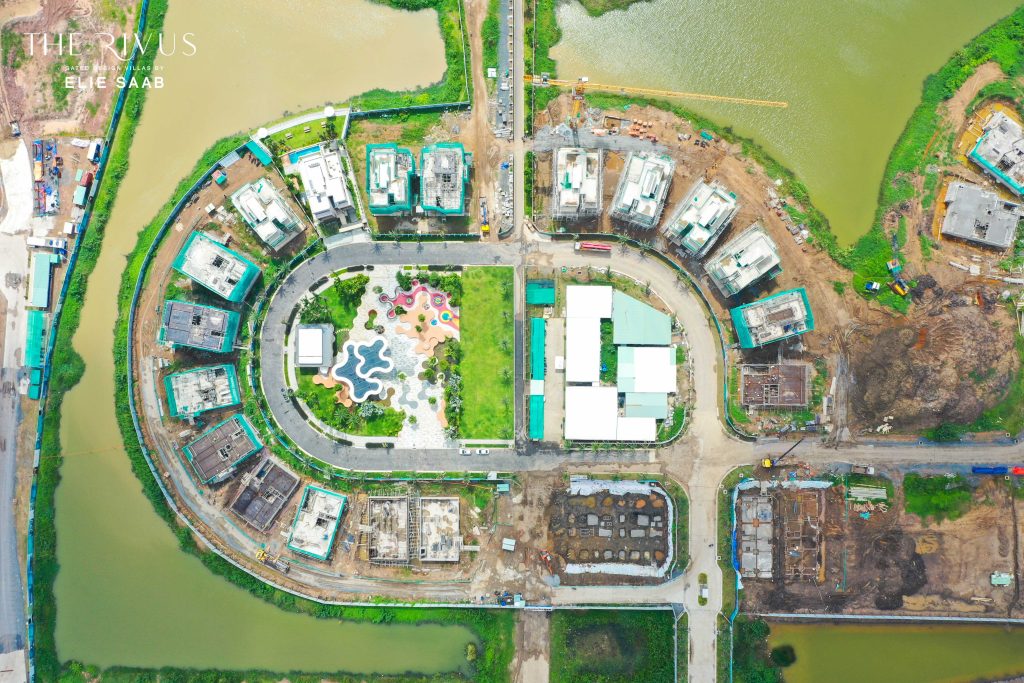 Aerial view of the SAVA subdivision