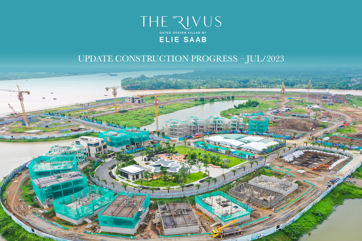 UPDATE CONSTRUCTION PROGRESS – JUL/2023: 100% COMPLETE STRUCTURAL WORKS OF THE SECOND SHOW VILLA AND RIVER DECK RESTAURANT, IMPLEMENTING RIVER PARK